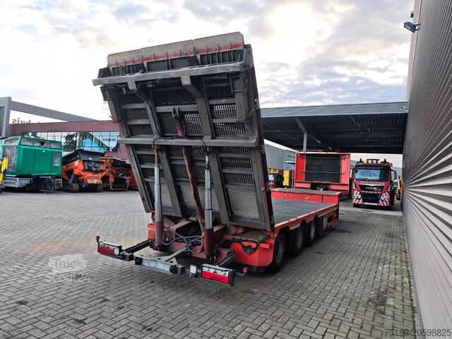 Semi-Tieflader Meusburger MTS-3 Bridge Ramp Winch!