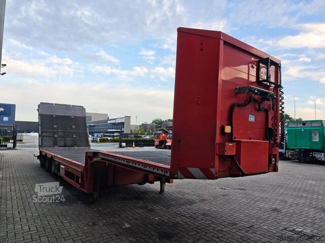 Semi-Tieflader Meusburger MTS-3 Bridge Ramp Winch!