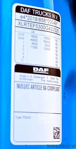 Standard tractor unit DAF XG+ 530 FT