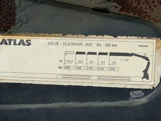 Kraanwagen Mercedes-Benz ACTROS 2544 6x2 MP2 + CRANE ATLAS 165.2E (3x HY...