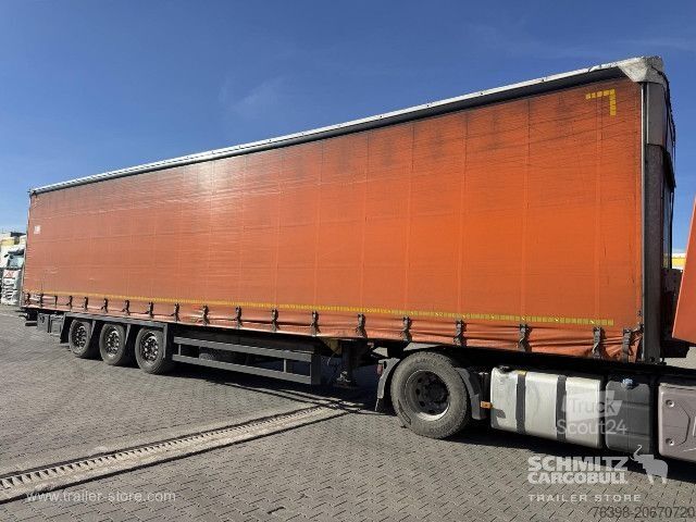 Brandalı açık yarı römork Schmitz Cargobull Curtainsider Mega