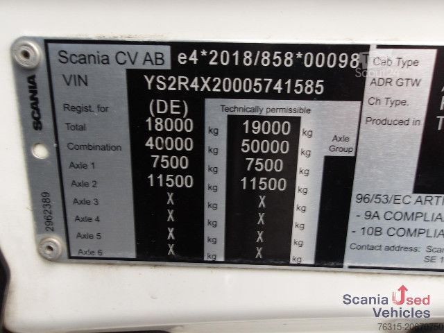 Стандартный седельный тягач Scania R 460 NA - HYDRAULIK - HIGHLINE - 2x TANKs - ACC -