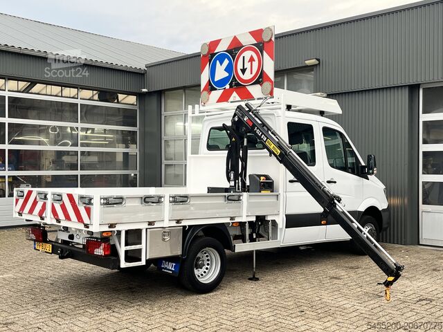 Pritschenwagen mit Kran Mercedes-Benz Sprinter 514 CDI 366 Hiab Laadkraan 018T Trekha...