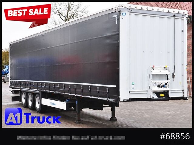 Auflieger mit Pritsche & Plane KRONE SD, Standard Tautliner, Alufelgen, Getränke, VDI 2700