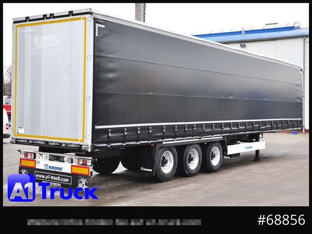 Auflieger mit Pritsche & Plane KRONE SD, Standard Tautliner, Alufelgen, Getränke, VDI 2700