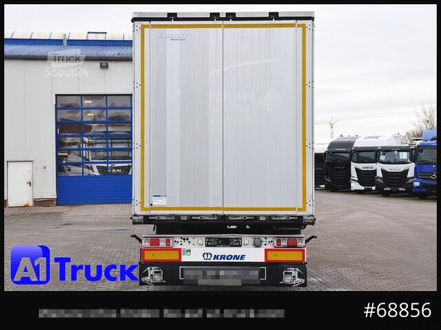 Auflieger mit Pritsche & Plane KRONE SD, Standard Tautliner, Alufelgen, Getränke, VDI 2700