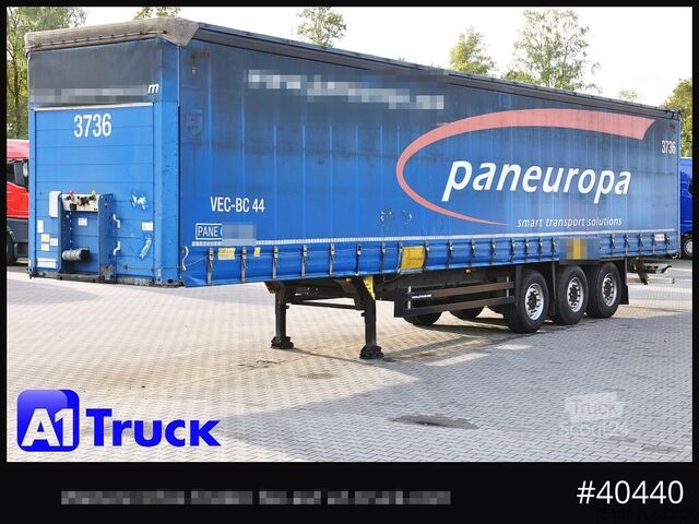 Auflieger mit Pritsche & Plane SCHMITZ Tautliner, Code XL, Coil, Bahn, verzinkt