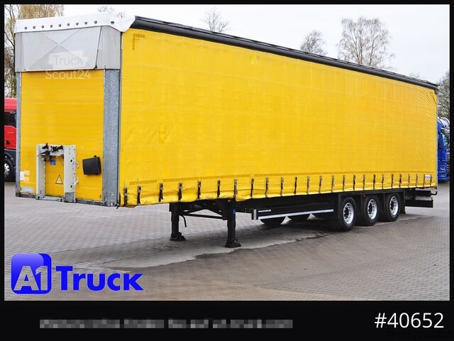 Auflieger mit Pritsche & Plane SCHMITZ SCB 24, Mega, Varios