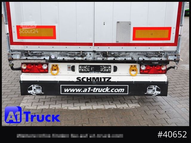 Auflieger mit Pritsche & Plane SCHMITZ SCB 24, Mega, Varios