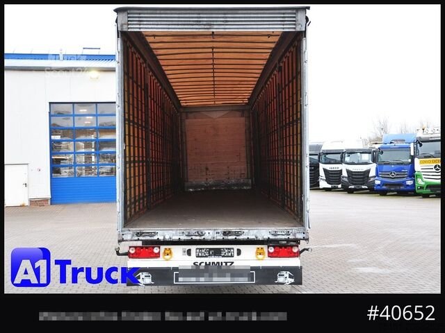 Auflieger mit Pritsche & Plane SCHMITZ SCB 24, Mega, Varios