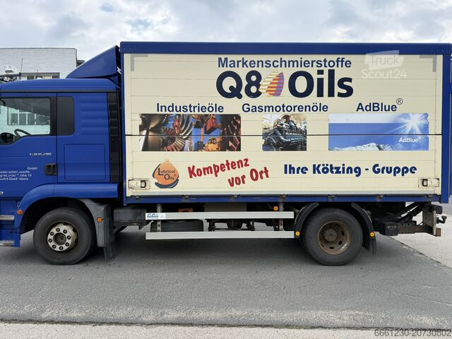 LKW mit Getränkeaufbau MAN TGM 15.290 Schwenkwand