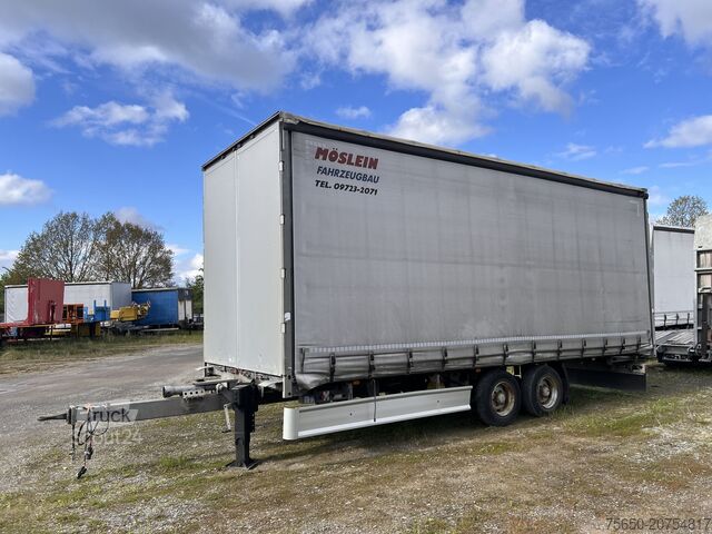 Anhänger mit Pritsche & Plane Möslein TPF 11-D Schwebheim Tandem- Planenanhänger Durchladen