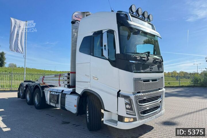 Tømmertransportør Volvo FH16 750 Globetrotter XL, Euro 6, 8x4 / Hydraul...