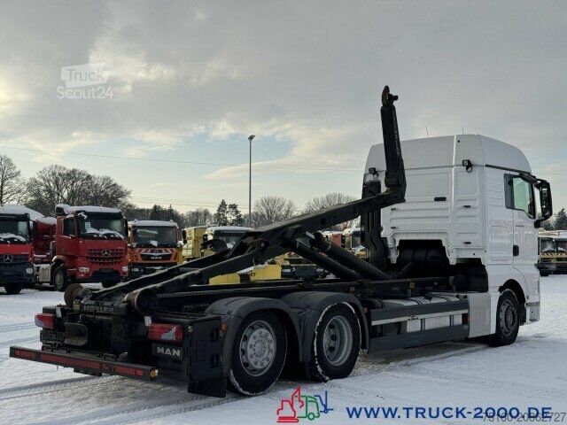 Roll-off tipper truck MAN TGX 26.500 XXL Haus Meiller 20t. Haken Retarder