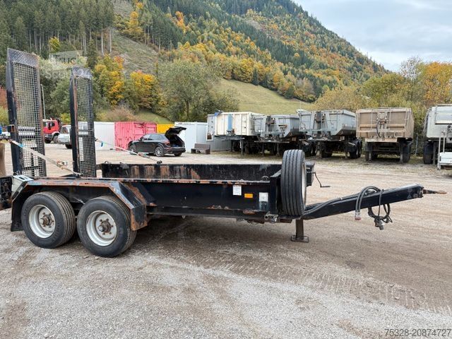 Tieflader Anhänger OBERMAIER TT 10,5 Tandem Tieflader Rampen 8150Kg Nutzlast
