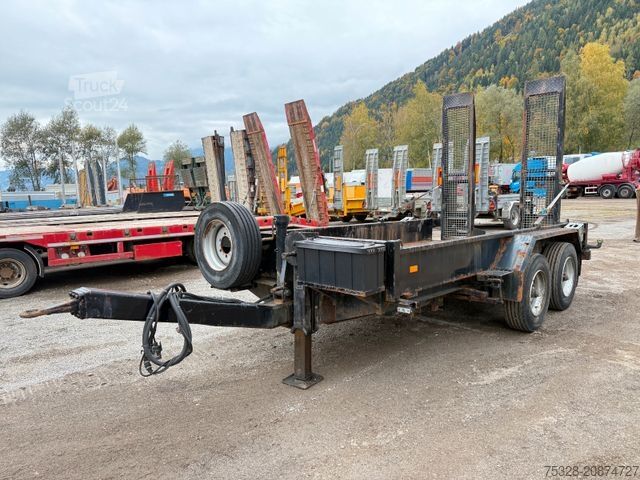 Tieflader Anhänger OBERMAIER TT 10,5 Tandem Tieflader Rampen 8150Kg Nutzlast