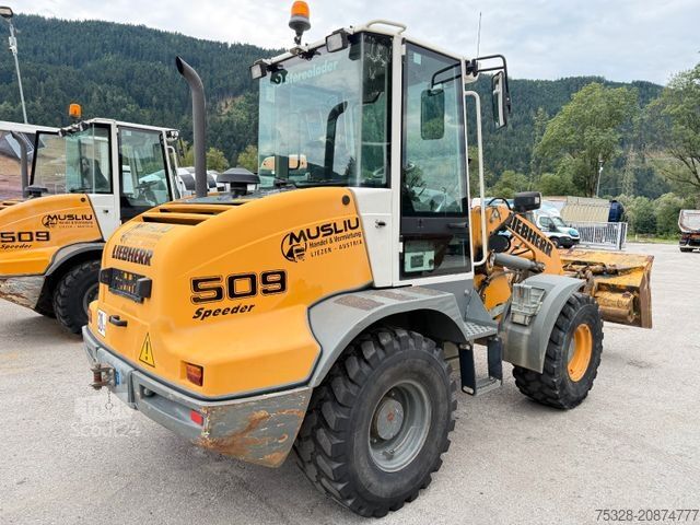 Radlader LIEBHERR L 509 Speeder Schnellwechsler Schaufel + Gabel