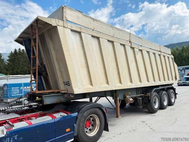 Semirremolque volquete SCHWARZMÜLLER 3 Achsen Liftachse 45-55m³ Alumulde Stahl Rahmen