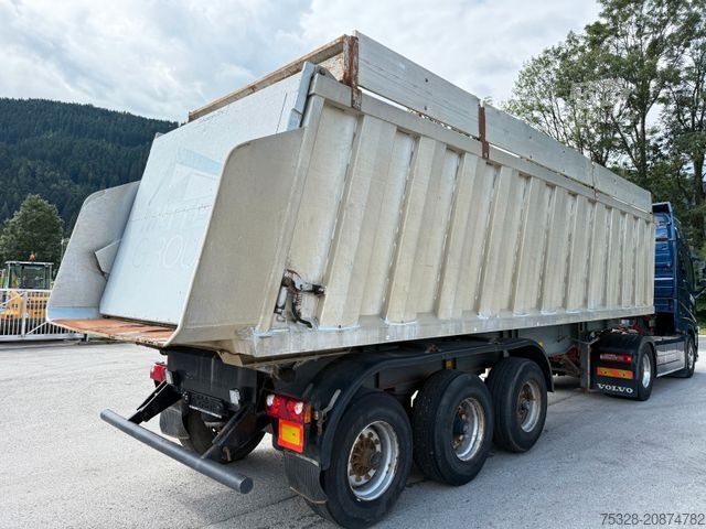 Semirremolque volquete SCHWARZMÜLLER 3 Achsen Liftachse 45-55m³ Alumulde Stahl Rahmen