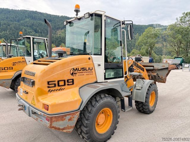 Radlader LIEBHERR L 509 Speeder Schnellwechsler Schaufel + Gabel