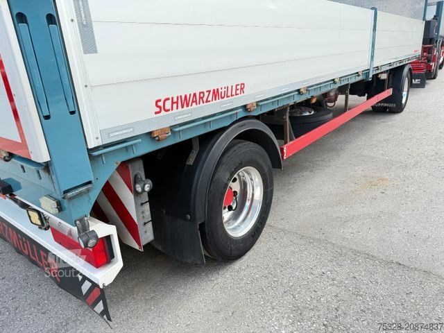 Remolque abierto SCHWARZMÜLLER 2 Achs Jumbo Pritsche Bordwand 14100Kg Nutzlast