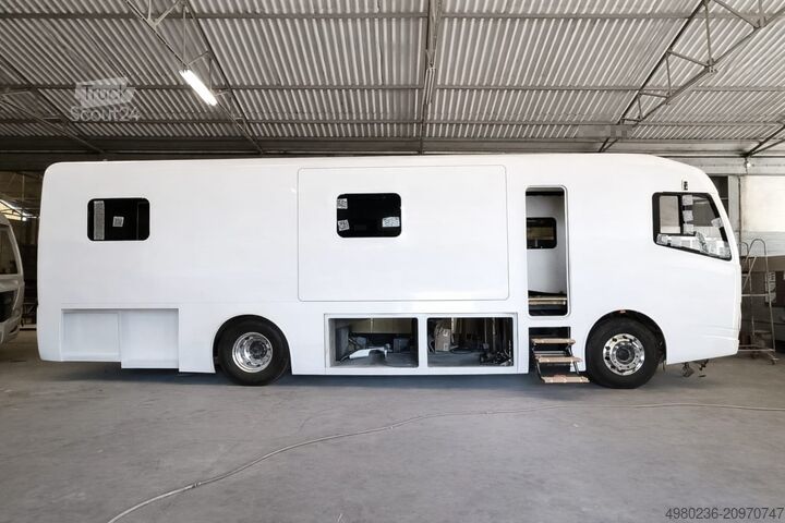 Integriertes Wohnmobil SCANIA Luxusreisemobil Produktionsplatz