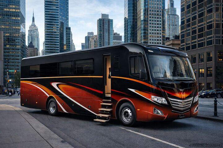 Integriertes Wohnmobil SCANIA Luxusreisemobil Produktionsplatz