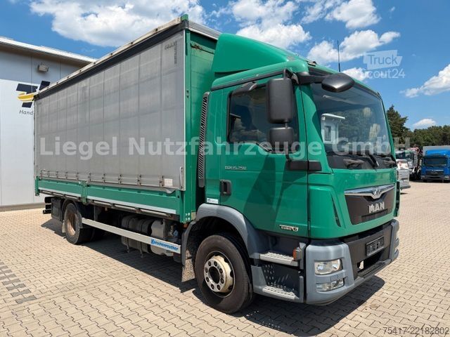 Камион платформа с брезент MAN TGM 15.250 4x2 BL*Klima*TÜV*SP*Bordwände