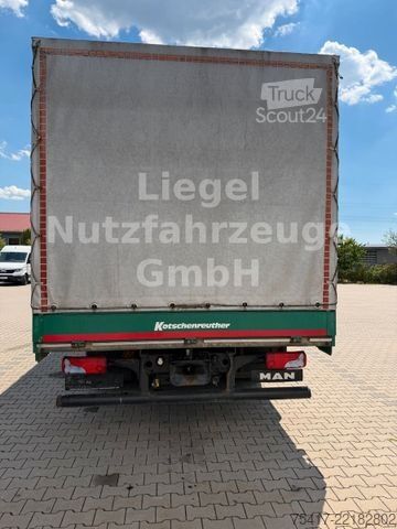 Камион платформа с брезент MAN TGM 15.250 4x2 BL*Klima*TÜV*SP*Bordwände