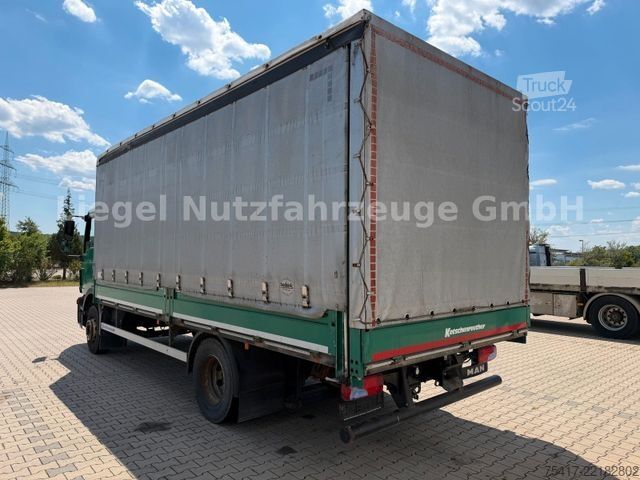 Камион платформа с брезент MAN TGM 15.250 4x2 BL*Klima*TÜV*SP*Bordwände