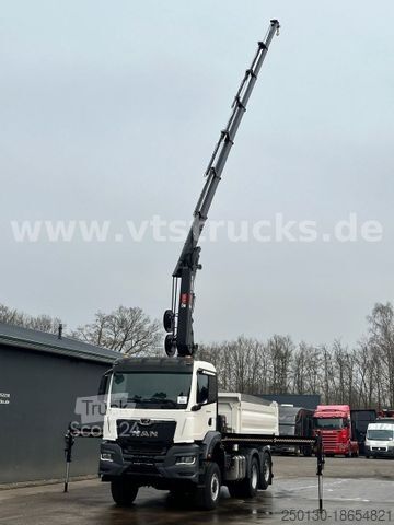 Trijų pusių savivartis sunkvežimis MAN TGS 28.430 6x4-4,DSK, HIAB Ladekran *NEU*