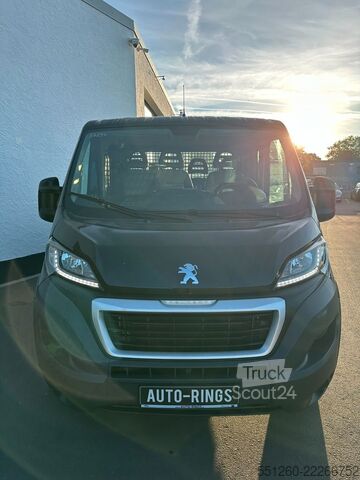 Dubă pick-up PEUGEOT Boxer DoKa mit Pritsche | Kran | AHK | Klima