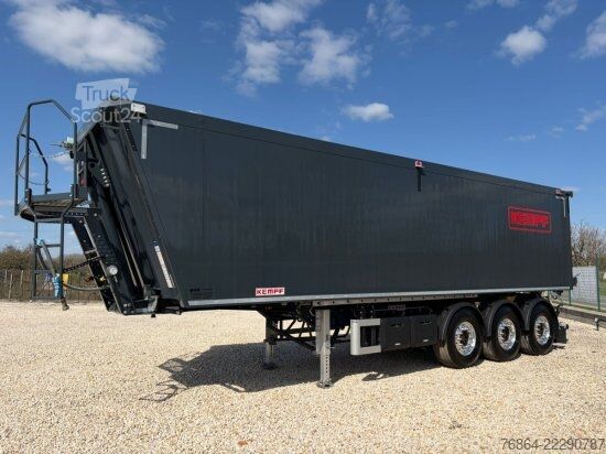 Tiptrailer KEMPF SKM 39/3, ALU-KASTENMULDE 51M³ ROLLPLANE  KOMBIKLAPPE, ALCOA