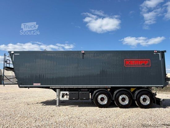 Tiptrailer KEMPF SKM 39/3, ALU-KASTENMULDE 51M³ ROLLPLANE  KOMBIKLAPPE, ALCOA