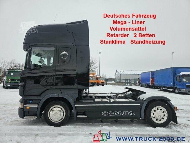 Влекач за голям обем Scania R 420 Highline Retarder Mega-Lowliner 2 Betten