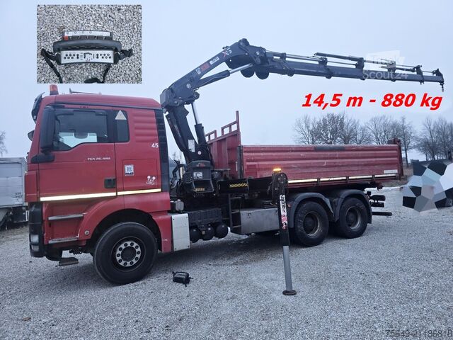 Gru a torre MAN TGS 26.480 6x4 BB TGS 26.480 6x4 BB, Kran Hiab 244 E-5 Hiduo, Funk, 14,5m-880kg