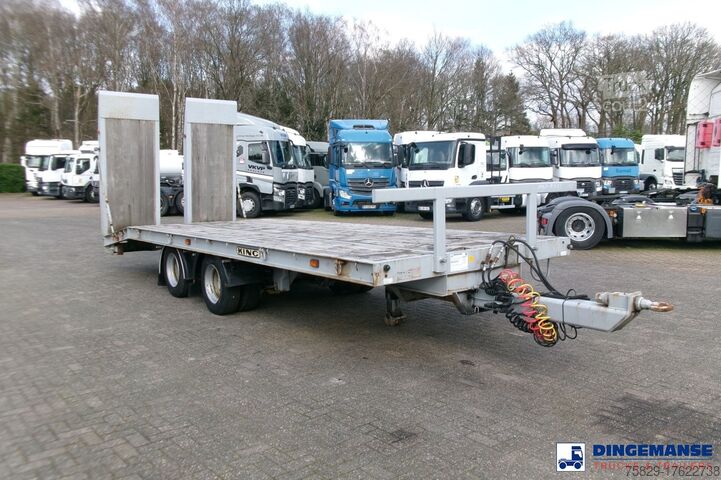 Plattformanhänger King 2-axle platform drawbar trailer 14t + ramps