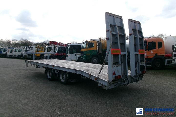 Plattformanhänger King 2-axle platform drawbar trailer 14t + ramps