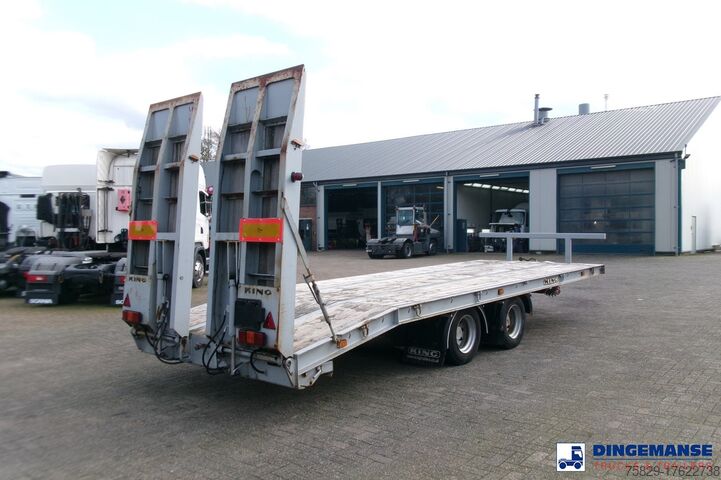 Plattformanhänger King 2-axle platform drawbar trailer 14t + ramps