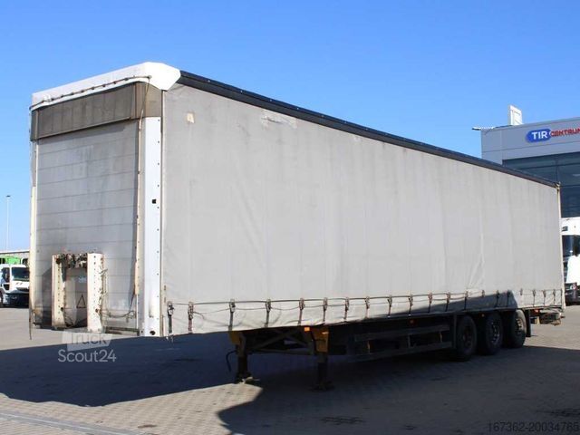Öppen semitrailer med kapell SCHMITZ CARGOBULL SCS 24/L - 13.62 MB, LOWDECK, SAF, BLOCKED AXLES
