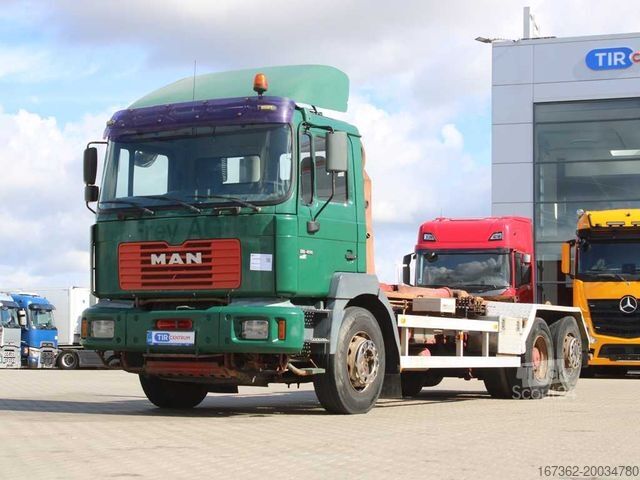 Camion scarrabile MAN 26.414, EURO 3, 6X2, LIFTING AXLE