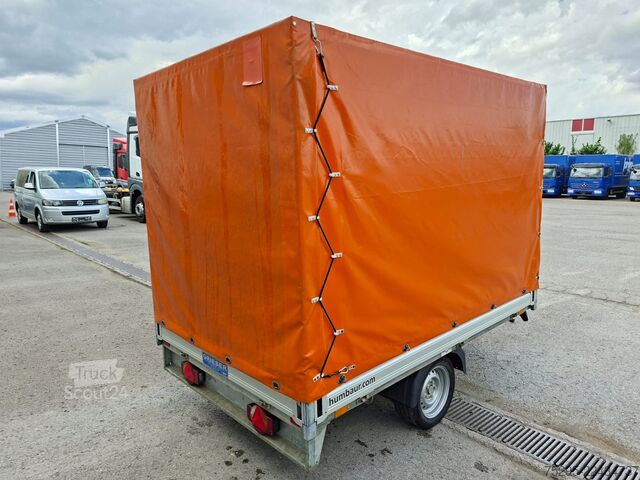 Veicolo commerciale Humbaur Tieflader- Anhänger Pritsche   Plane TOP
