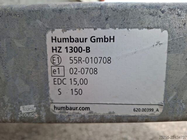 Veicolo commerciale Humbaur Tieflader- Anhänger Pritsche   Plane TOP