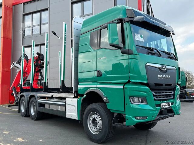 Faanyagszállító MAN TGX 33.520 6x4 BB Epsilon Q150Z SOFORT VERFÜGBAR!