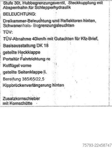 Vyklápací príves Lametec 18to 3 Schieber Interne Nr. 8298