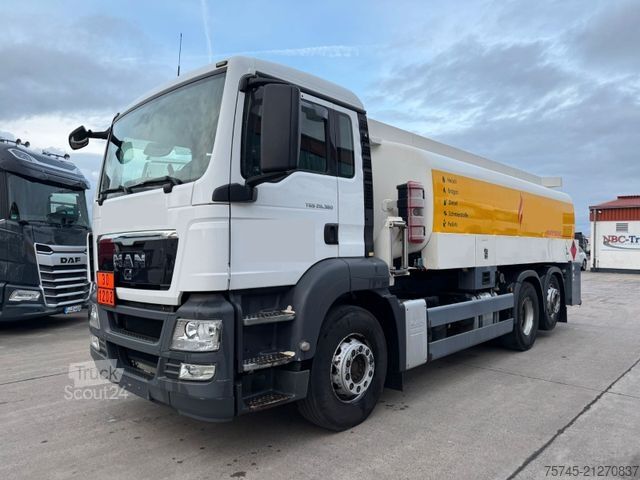 LKW mit Tankaufbau MAN TGS 26.360*3 KAMMER MIT OBEN UND UNTEN*LENK&LI