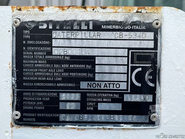 Rolo tandem Caterpillar CB534D CE / EPA