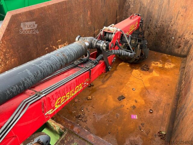 Camión portacontenedores de gancho Iveco IVECO EUROCARGO 160E25K SCARRABILE CON GRU