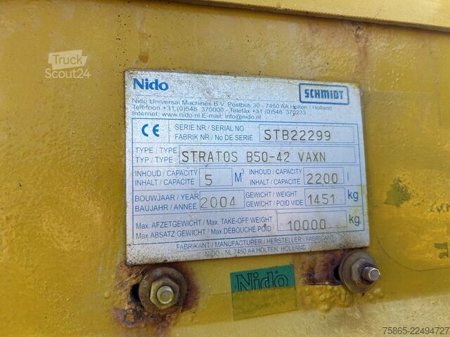 Krovimo platforma Scania P 230 Euro 3 / Nido Salt Spreader - Salz Streue...