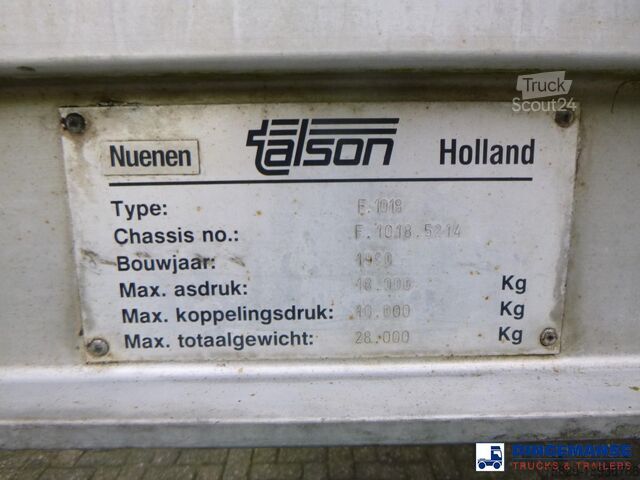Lagaminas Talson 2-axle closed box trailer 89 m3